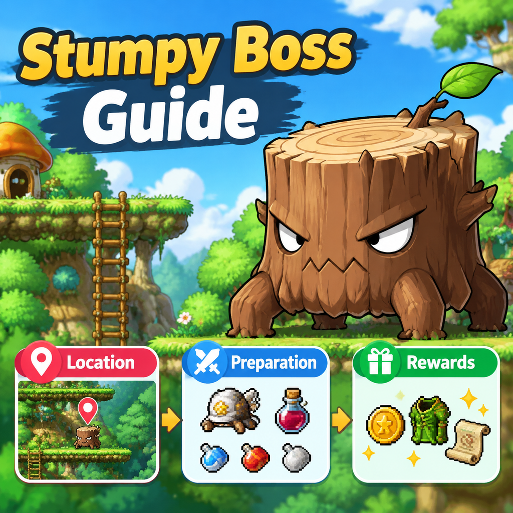 MapleStory Classic Stumpy Boss Guide: Location, Preparation and Rewards
